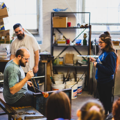 Glassblowing Class at Mill City Glassworks - Marte Media