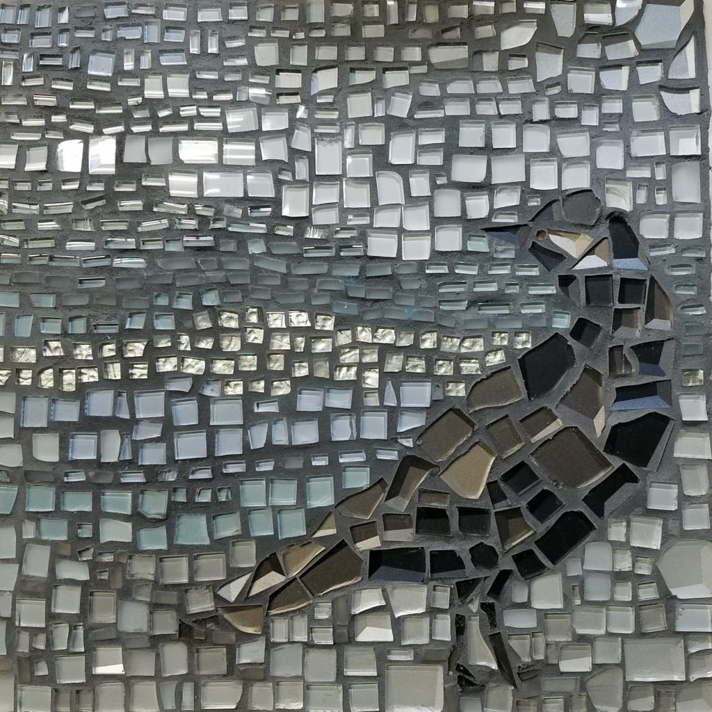 mosaic of raven