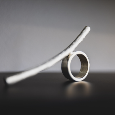 a sculptural ring